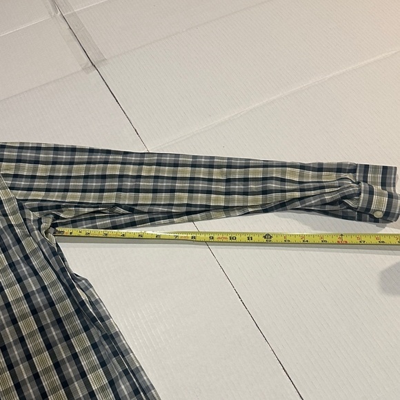 Eddie Bauer wrinkle free classic knit Plaid Button-Up long Shirt 100% cotton - Picture 2 of 10